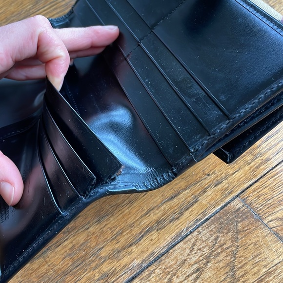 Burberry nova check patent leather wallet black - Picture 6 of 7